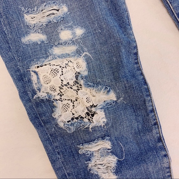 NWT Carmar Jeans w/ Lace Detail - Picture 3 of 5